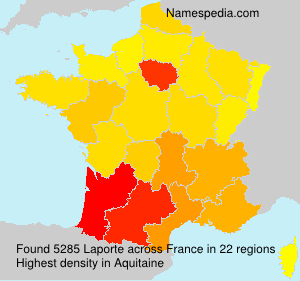 Surname Laporte in France Surname Laporte in France