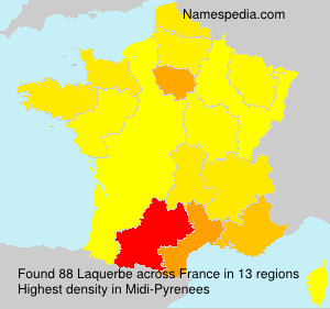 Surname Laquerbe in France Surname Laquerbe in France