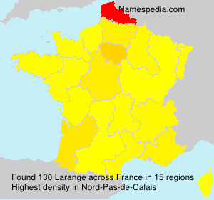 Surname Larange in France Surname Larange in France