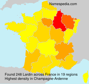 Surname Lardin in France Surname Lardin in France