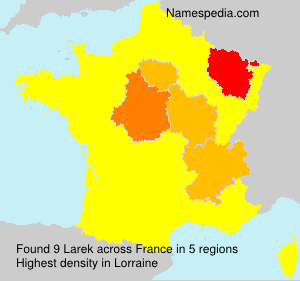 Surname Larek in France Surname Larek in France