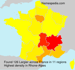 Surname Largier in France Surname Largier in France