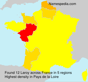 Surname Laroy in France Surname Laroy in France