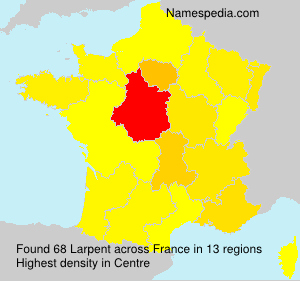 Surname Larpent in France Surname Larpent in France