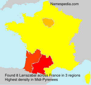 Surname Larrazabal in France Surname Larrazabal in France