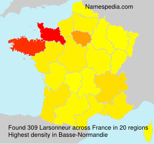 Surname Larsonneur in France Surname Larsonneur in France