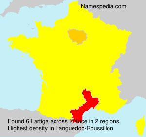 Surname Lartiga in France