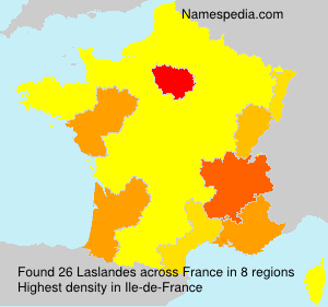 Surname Laslandes in France Surname Laslandes in France