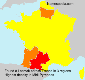 Surname Lasmak in France Surname Lasmak in France
