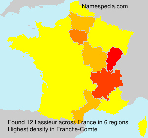 Surname Lassieur in France Surname Lassieur in France