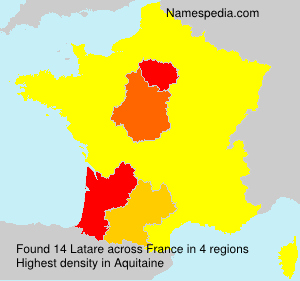 Surname Latare in France Surname Latare in France