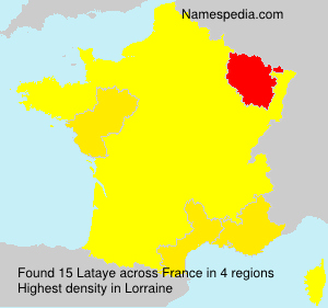 Surname Lataye in France Surname Lataye in France