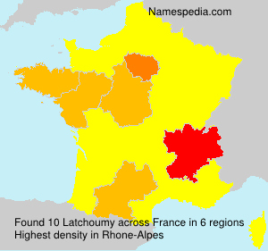Surname Latchoumy in France Surname Latchoumy in France