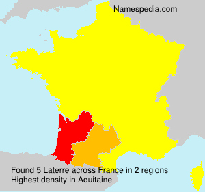 Surname Laterre in France Surname Laterre in France
