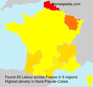 Surname Latioui in France Surname Latioui in France