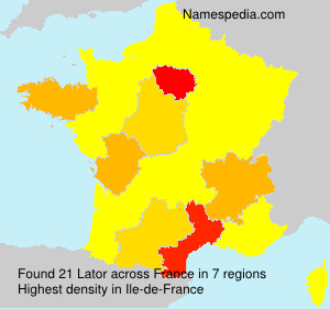 Surname Lator in France Surname Lator in France