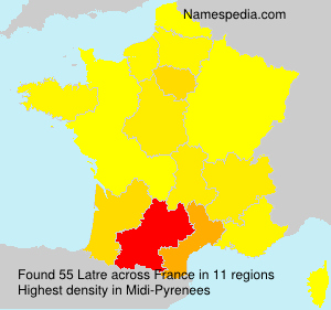 Surname Latre in France