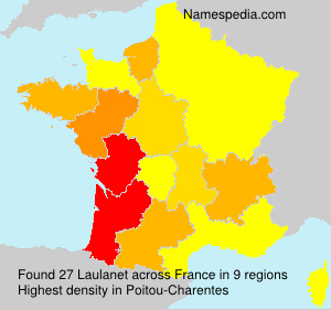 Surname Laulanet in France Surname Laulanet in France