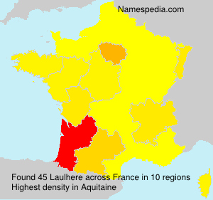 Surname Laulhere in France Surname Laulhere in France
