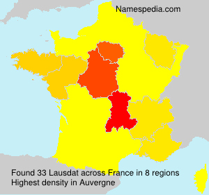 Surname Lausdat in France Surname Lausdat in France