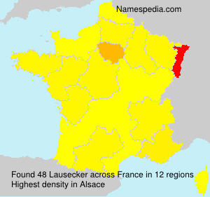 Surname Lausecker in France