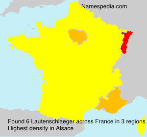 Surname Lautenschlaeger in France Surname Lautenschlaeger in France