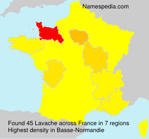 Surname Lavache in France Surname Lavache in France