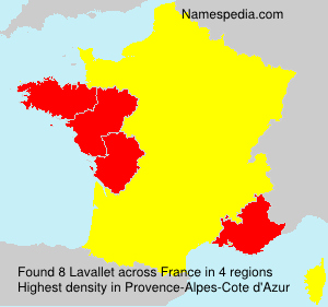 Surname Lavallet in France Surname Lavallet in France
