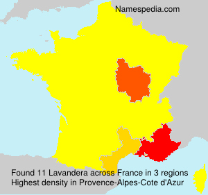 Surname Lavandera in France Surname Lavandera in France