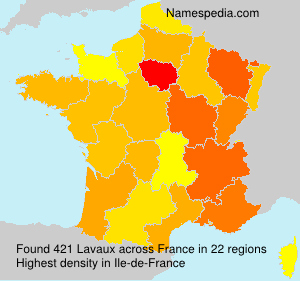 Surname Lavaux in France Surname Lavaux in France