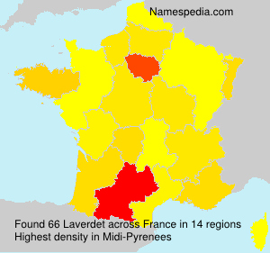 Surname Laverdet in France Surname Laverdet in France