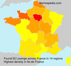 Surname Laverge in France Surname Laverge in France