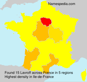 Surname Lavroff in France Surname Lavroff in France