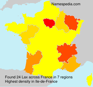 Surname Lax in France Surname Lax in France