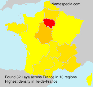 Surname Laya in France Surname Laya in France