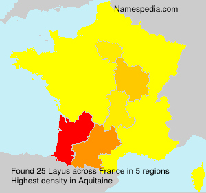 Surname Layus in France Surname Layus in France