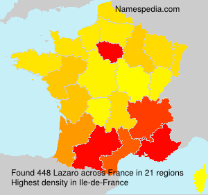Surname Lazaro in France Surname Lazaro in France