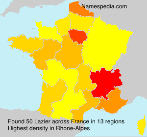 Surname Lazier in France Surname Lazier in France