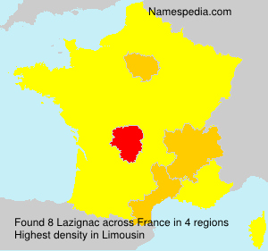 Surname Lazignac in France Surname Lazignac in France