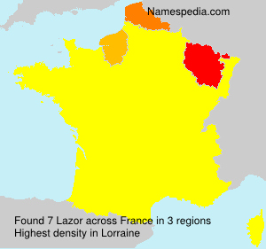 Surname Lazor in France