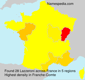 Surname Lazzeroni in France