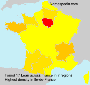 Surname Lean in France Surname Lean in France