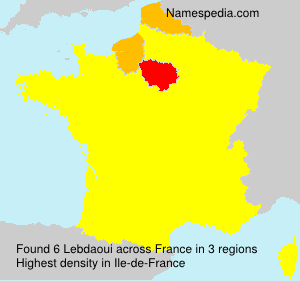 Surname Lebdaoui in France Surname Lebdaoui in France