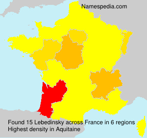 Surname Lebedinsky in France Surname Lebedinsky in France