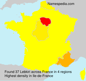 Surname Lebkiri in France Surname Lebkiri in France
