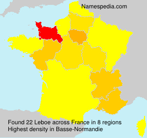 Surname Leboe in France Surname Leboe in France