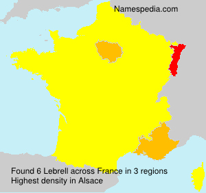 Surname Lebrell in France Surname Lebrell in France