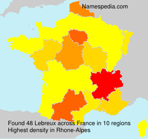 Surname Lebreux in France Surname Lebreux in France