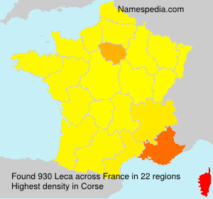 Surname Leca in France Surname Leca in France