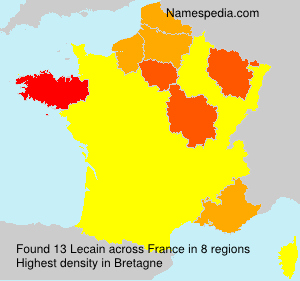 Surname Lecain in France